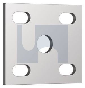 HOBSON FISH PLATE FOR 40 X 50MM AXLE HOT DIP GALVANISED 90 X 100 X 6